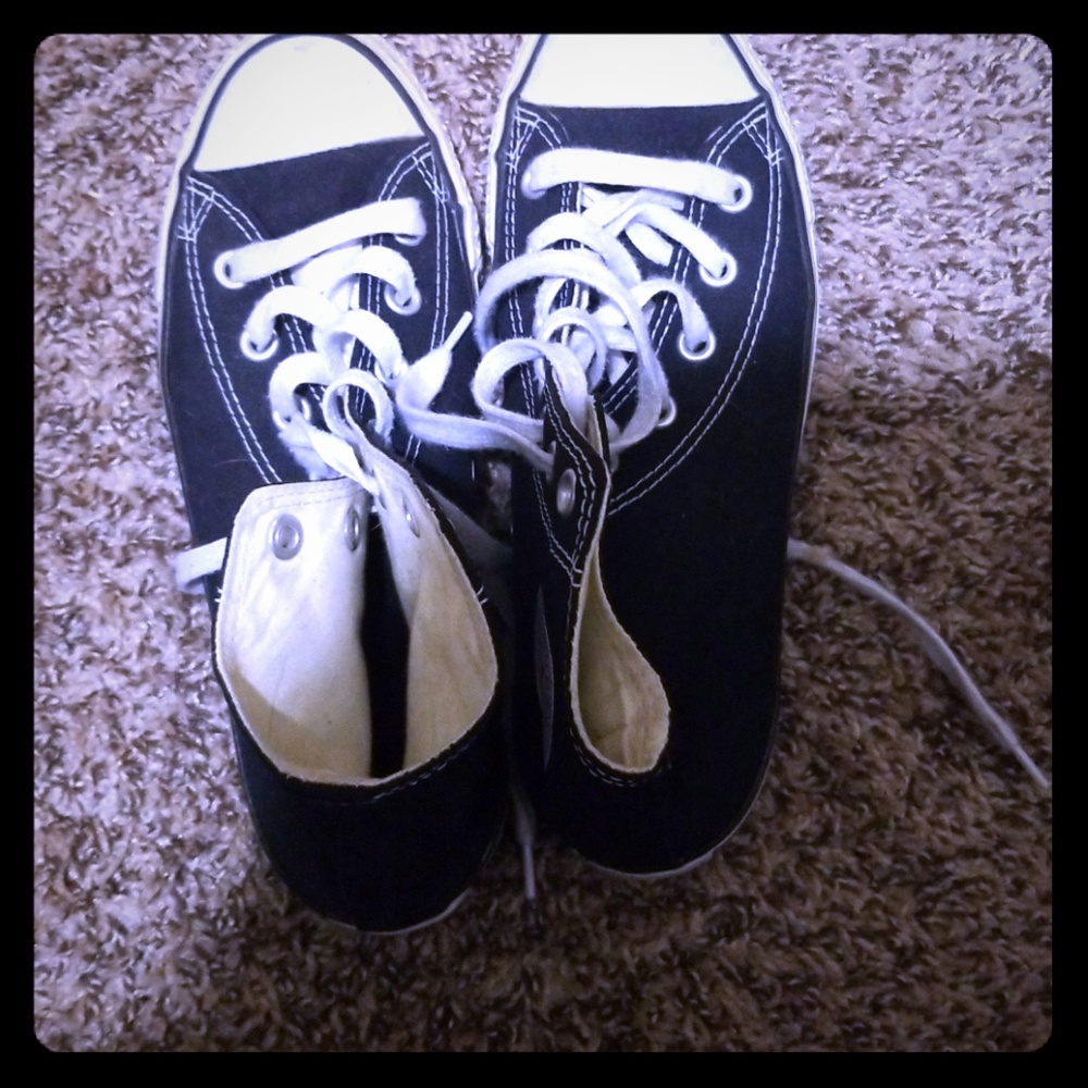 Authentic Black Hi Top Chucks